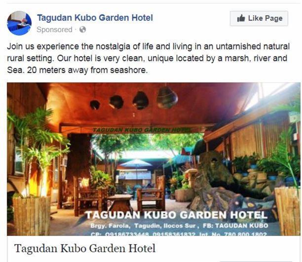 Tagudan Kubo Garden Hotel Tagudin المظهر الخارجي الصورة